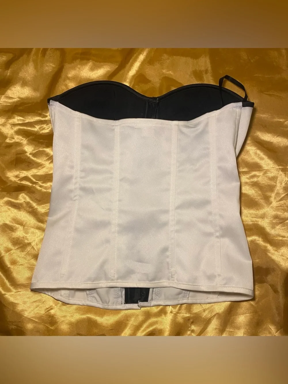 Charlotte Russe Lace Satin Corset Bustier Top - Picture 6 of 9